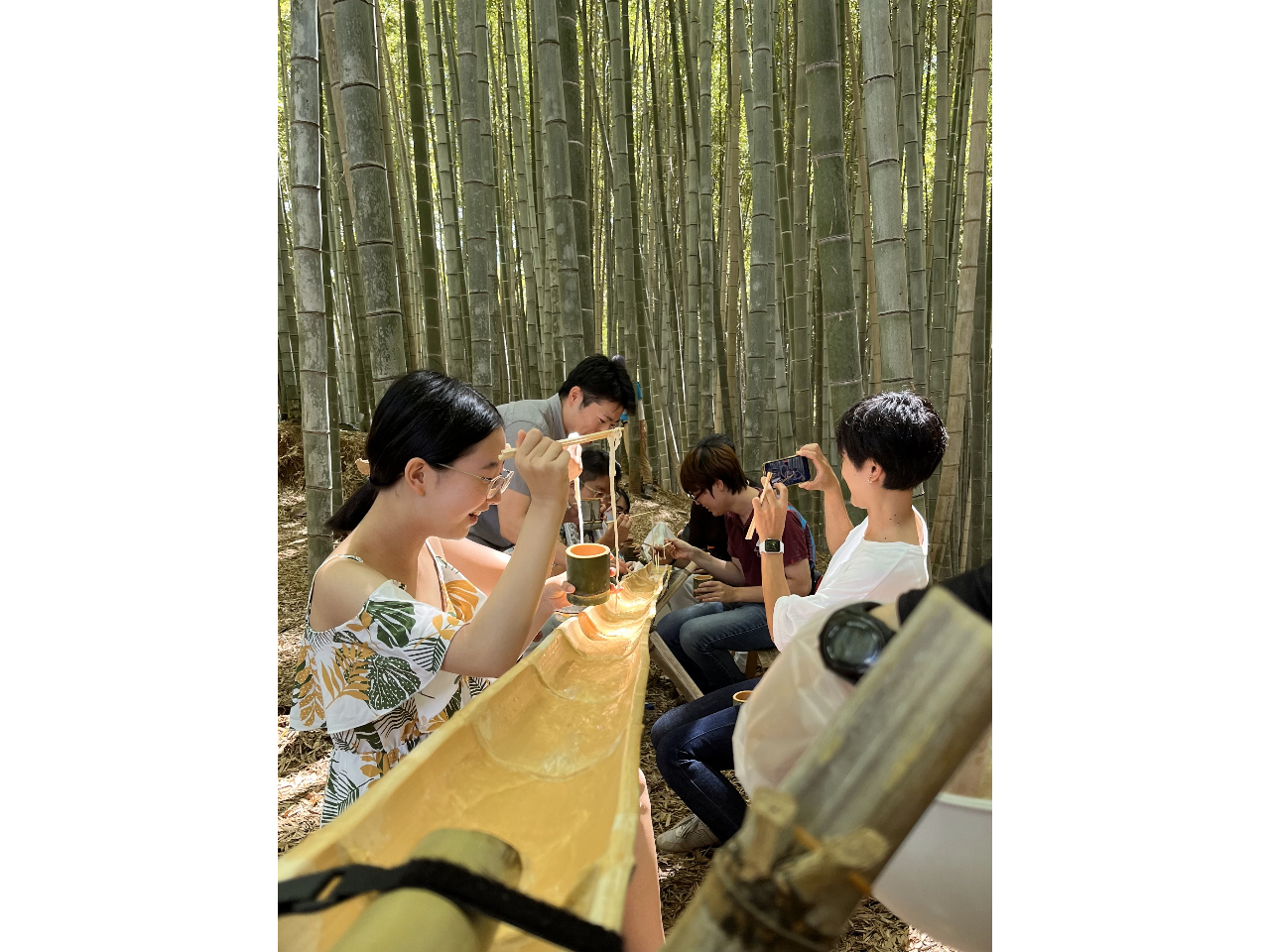 京都・大原野】＜竹林でお手軽流しそうめん体験♪＞｜手ぶらでOK・家族