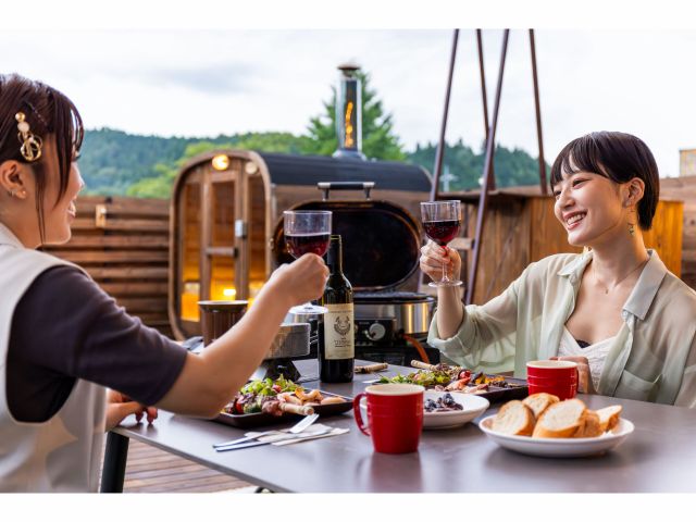 別途予約で、BBQやサウナ、グランピングもお楽しみいただけます♪1日中大満喫!(※本プランには含まれませんのでご注意ください)