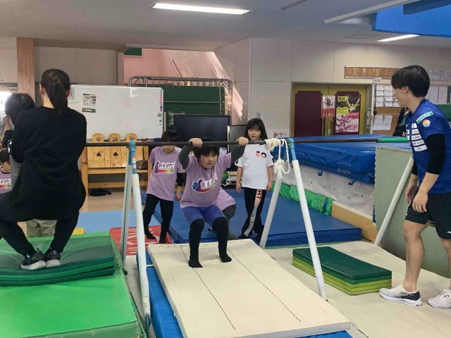 \いつか「け上がり」ができるように…まずは基本の練習/