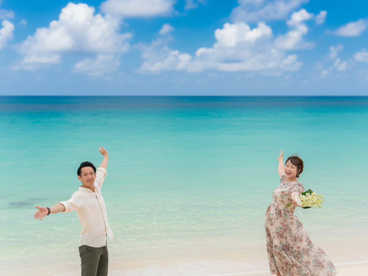 ���]�[�g�����ӂ��O�l�r�[�`�ŁA�v�킸�Ί�ɂȂ郍�P�[�V�����t�H�g�B�ӂ���́g���h�����̂܂܎ʐ^�ɁB