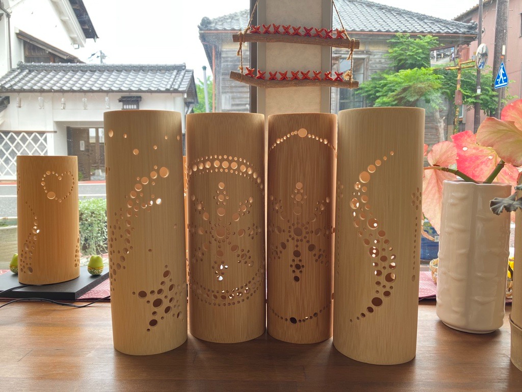 【☆★竹灯籠づくり体験】好きな模様を組み合わせて、自分だけの灯りを手作りしません...
