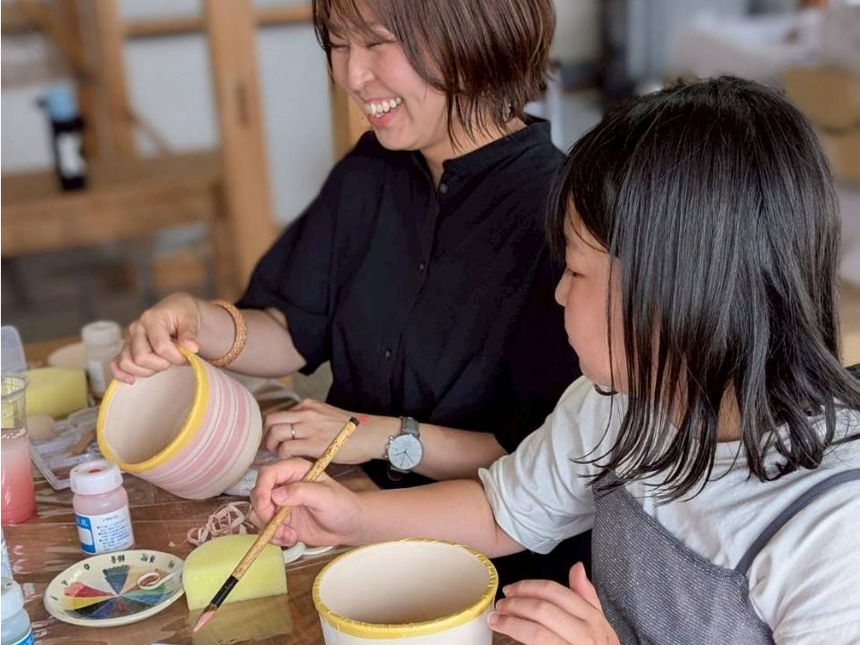 市川・東西線行徳駅徒歩5分・絵付け体験】3歳からOK！ 植木鉢への絵