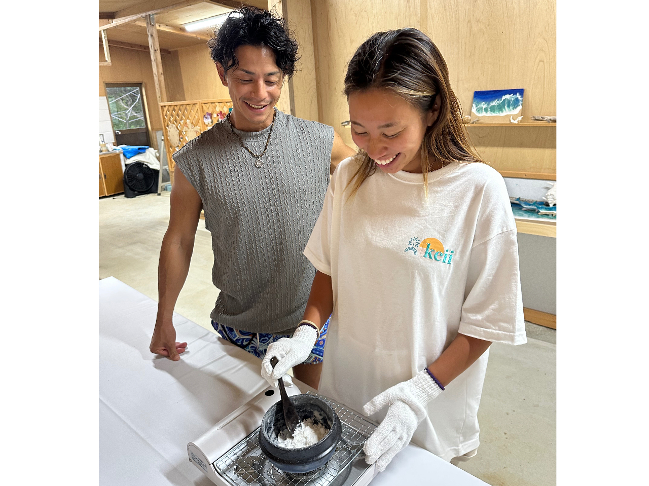 �{�Ó��̊C�����΂ɂ����āA�������肷��̌��ł��B