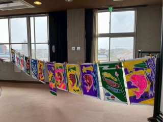 はけ染め体験プラン♪ ミニ大漁旗、ひな人形、鯉のぼりの柄からお選びいただけます!