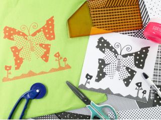 デザインペーパーをつかって、コラージュで原稿をつくるワークショップ。絵を描くのは苦手...そんな人でも大丈夫◎自由に切って貼って描いてつくってみよう!