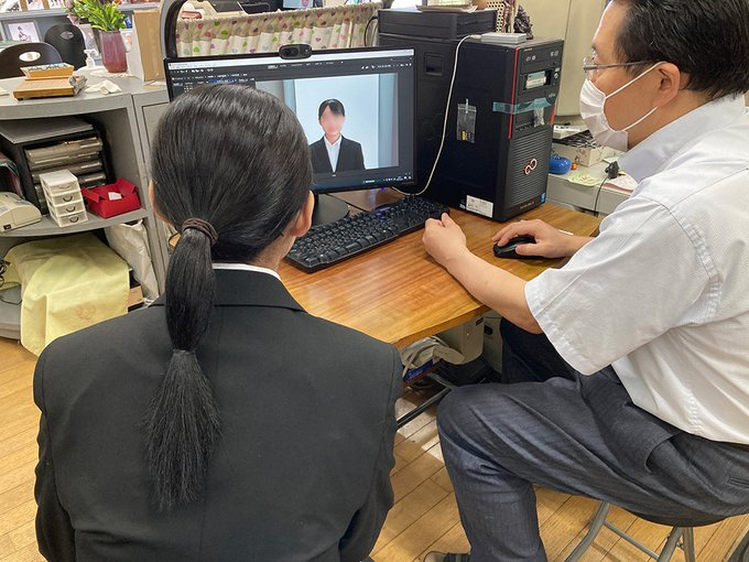 \\プロが撮影!//【就活写真データプラン】プロが撮ってすぐ修整!即日お渡し!超...