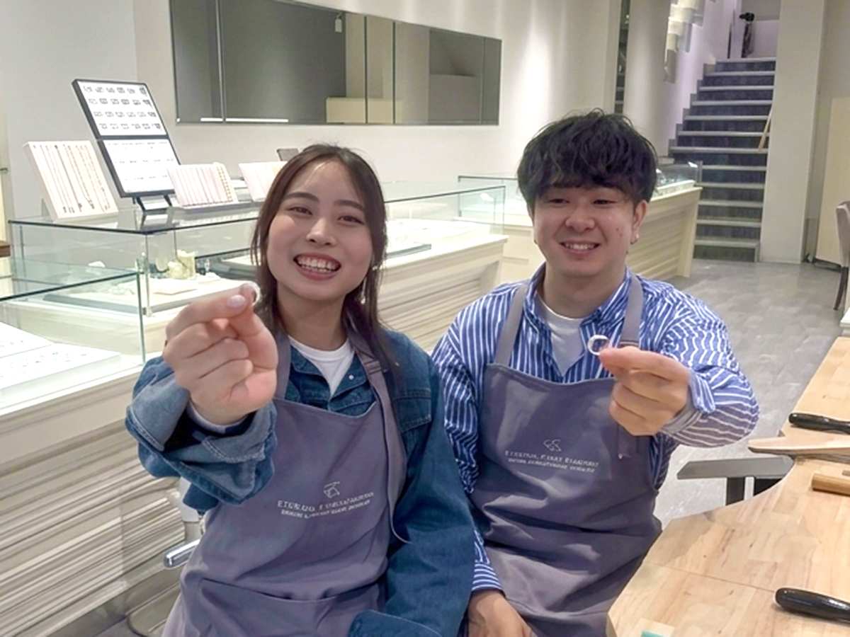 静岡市街中で彫金体験【ペアリング製作】カップル・お友達との絆の証に!お子様との思...