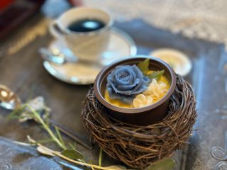 \白あんのお花絞りで世界に一つだけのスイーツを作ろう♪/天然色素を練り込んだ白あんを使用!