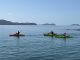 場所は、三河湾の仁崎海水浴場です。内海で波・風の影響を受けにくく、パドリングには素晴らしい立地です。砂浜から出艇・着岸もできるので、怪我のリスクも低く安心です。