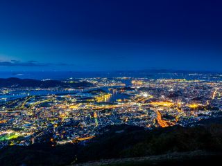 山頂からの夜景 写真提供:福岡県観光連盟