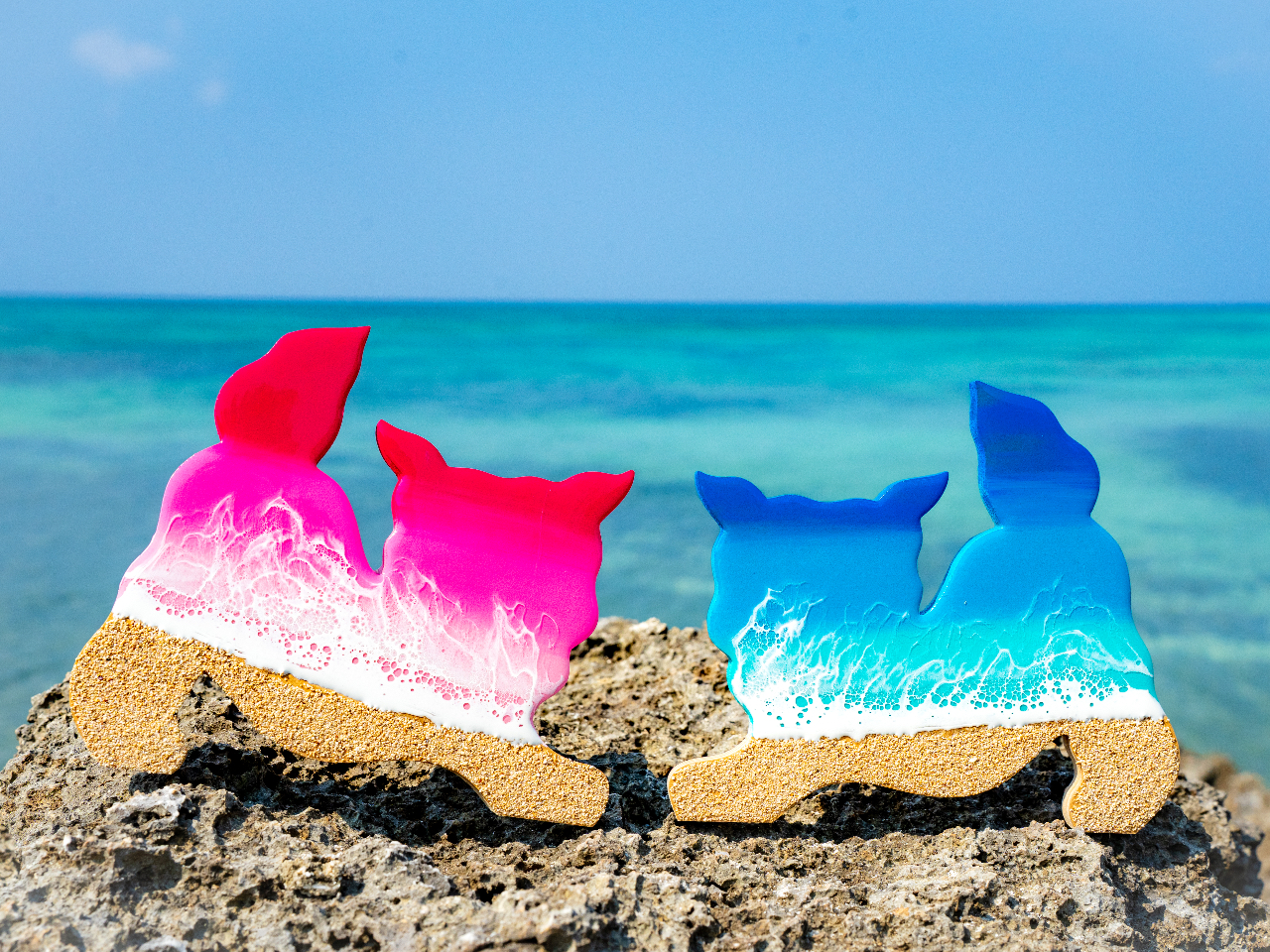【抽選販売】dugdagii × BLANK MAG BOOKS レジンアート 石垣島】海レジンアート！当日予約大歓迎！A4サイズのキャンパスに