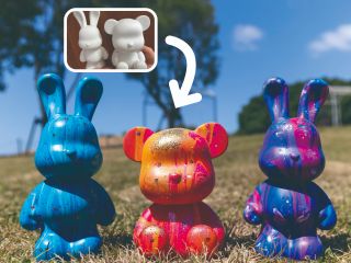 オリジナリティあふれる可愛い作品ができます!お部屋に飾りながら貯金箱としてご利用いただけます☆