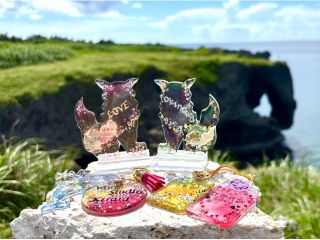 世界に一つだけのキラキラレジンヒーホルダー作り♪
