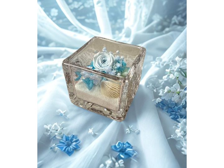 �^�Ă̋�ƊC���f�����悤�ȁu���������ӂ��u���[�v�����C���ɁA���炳��̍��̏�ɊL�k������������A�����W�̃T���v���ł�