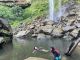 ピナイサーラの滝つぼで水遊び