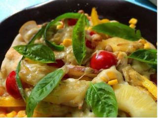 グルテンフリーのお米豆腐ピザ
