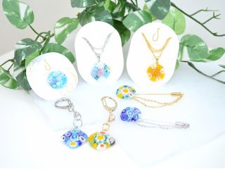 ベネチアンガラス「ミルフィオリ」を使った、世界にひとつだけのガラスアクセサリー作り体験