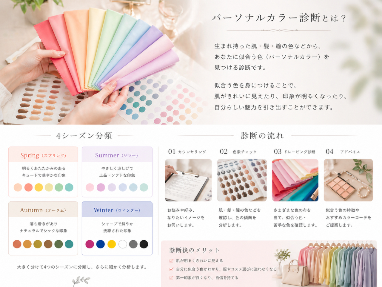 名古屋×パーソナルカラー診断】じゃらん限定｜お手軽クイック診断で