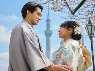 スカイツリーを背景にした撮影ポイントまでも近い!