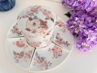 直径11.1cmのお重(3段)をオリジナル転写紙で作れます♪※小皿は付きません。