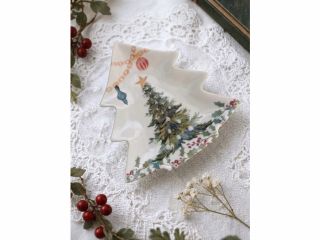 X’masにぴったりの可愛いツリー皿が制作出来ます♪