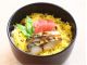 \焼鯖ちらし寿司/名物の焼鯖をご飯ふんだんに混ぜ込み、島根県産の津田かぶの梅しそ漬けが彩られた華やかなちらし寿司をご提供。 食感のアクセントもお楽しみくだい♪