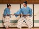 迫力の棒術を披露する見せ場
