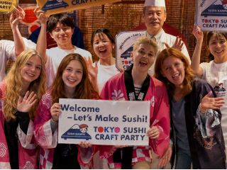 「Sushi kanpai」寿司体験来てね〜 楽しいよ〜 The photo is an image