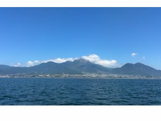 有明海から望む普賢岳