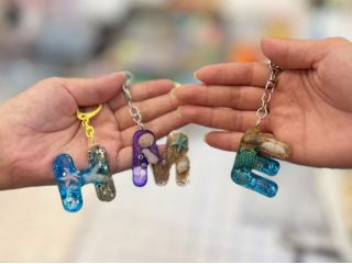 海を感じる自分だけのオリジナルキーホルダー☆