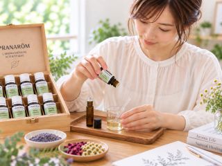 お持ち帰りロールオン10ml【3%濃度】 ホホバ油とファーナス油のブレンドで精油を希釈しロールオンを作成します。体質に合ったロールオンでヘルスケアにもおすすめ♪