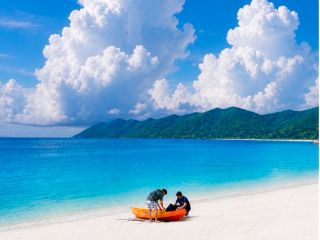 広島最南端で瀬戸内海に面する海は透明度が高く、半プライベートビーチ感がありゆったりと快適に海遊びを楽しめます♪