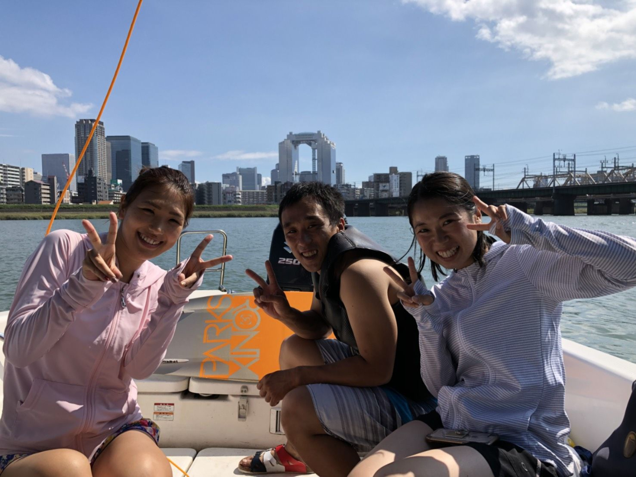 大阪・西淀川】☆ウェイクボード・1時間ボート貸切プラン☆/TOKO